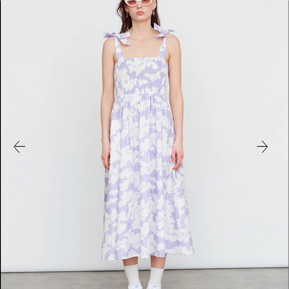 BNWT Laura Callaghan x Lazy Oaf Tie shoulder Dress
